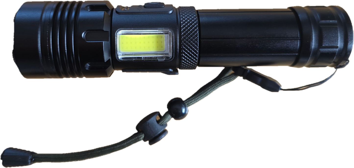 EDI Tactical Torch β 1000 Lumen, USB-C Rechargeable, 12hr Runtime